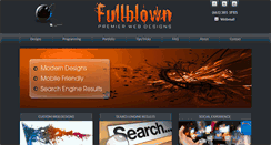 Desktop Screenshot of fullblownwebdesign.com